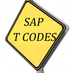SAP Transaction Codes